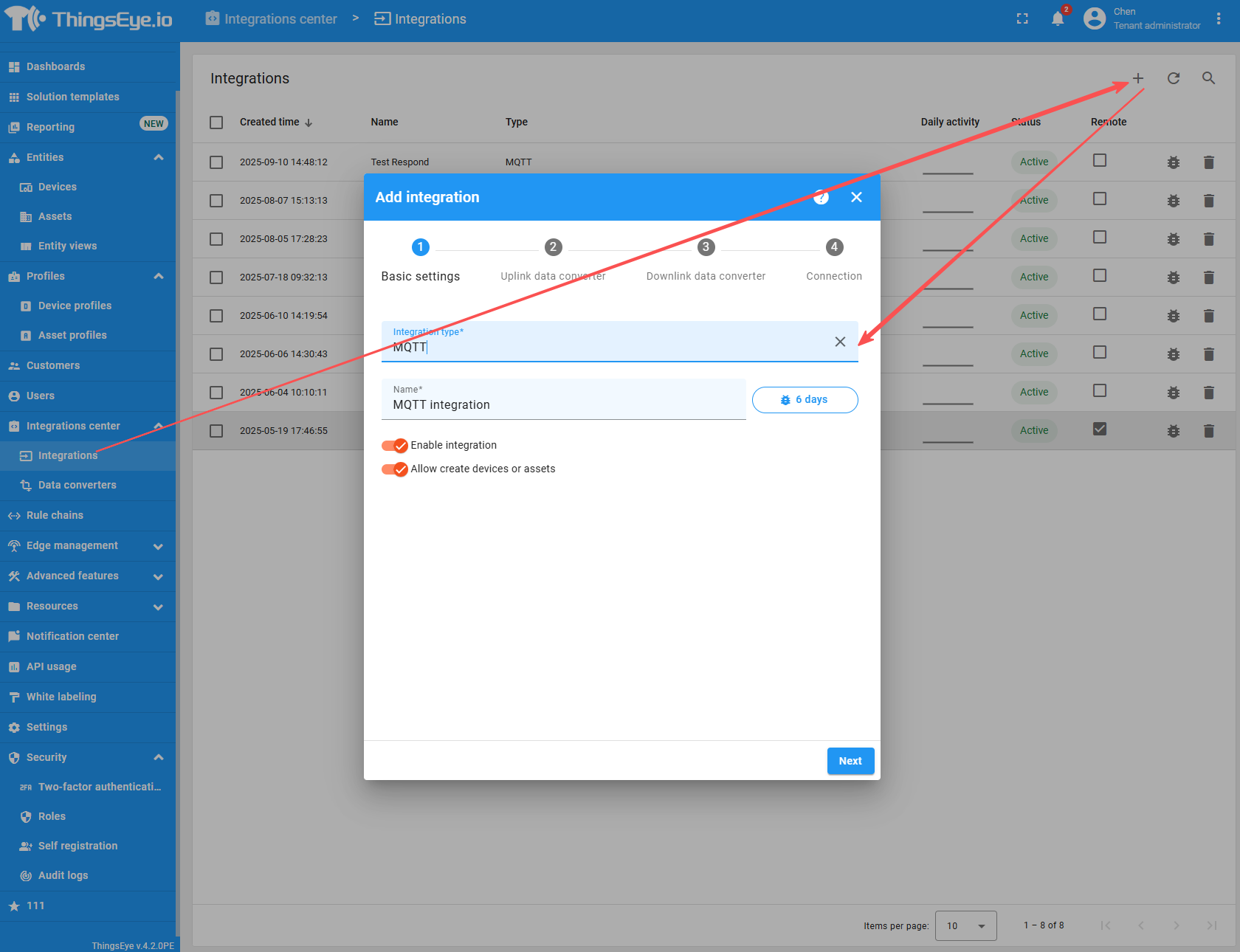 Add MQTT Integration